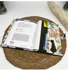 Protège carnet de santé Feuilles Savane - Kaki