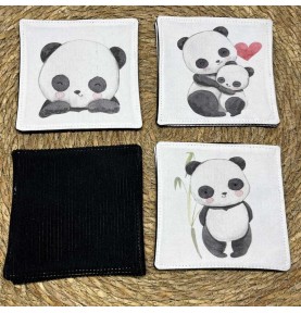 Jeu memory - 8 cartes - thème Panda